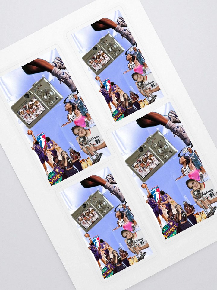 retro WNBA collage sticker sheet product image (1)