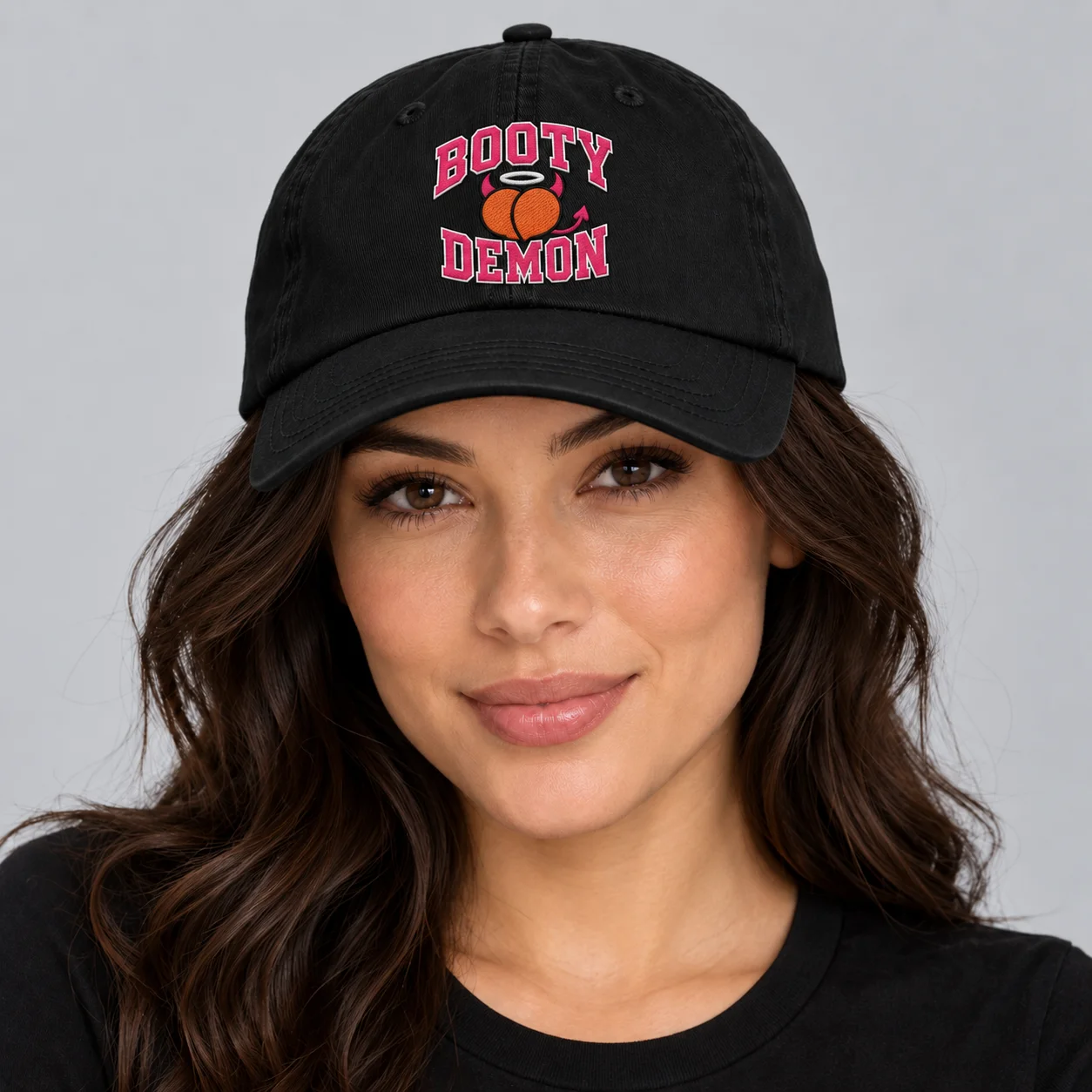 Booty Demon College Women's Embroidered Cap product image (5)