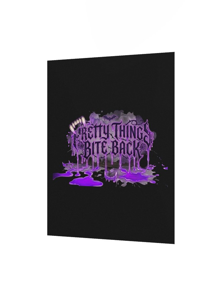 Pretty Things Bite Back — Purple Gothic Poster product image (2)