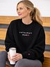 Volleyball Mom Premium Embroidered Crewneck