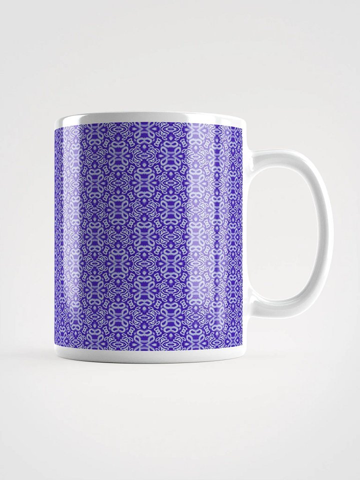 Purple & White Seamless Patterned Ceramic Mug product image (2)