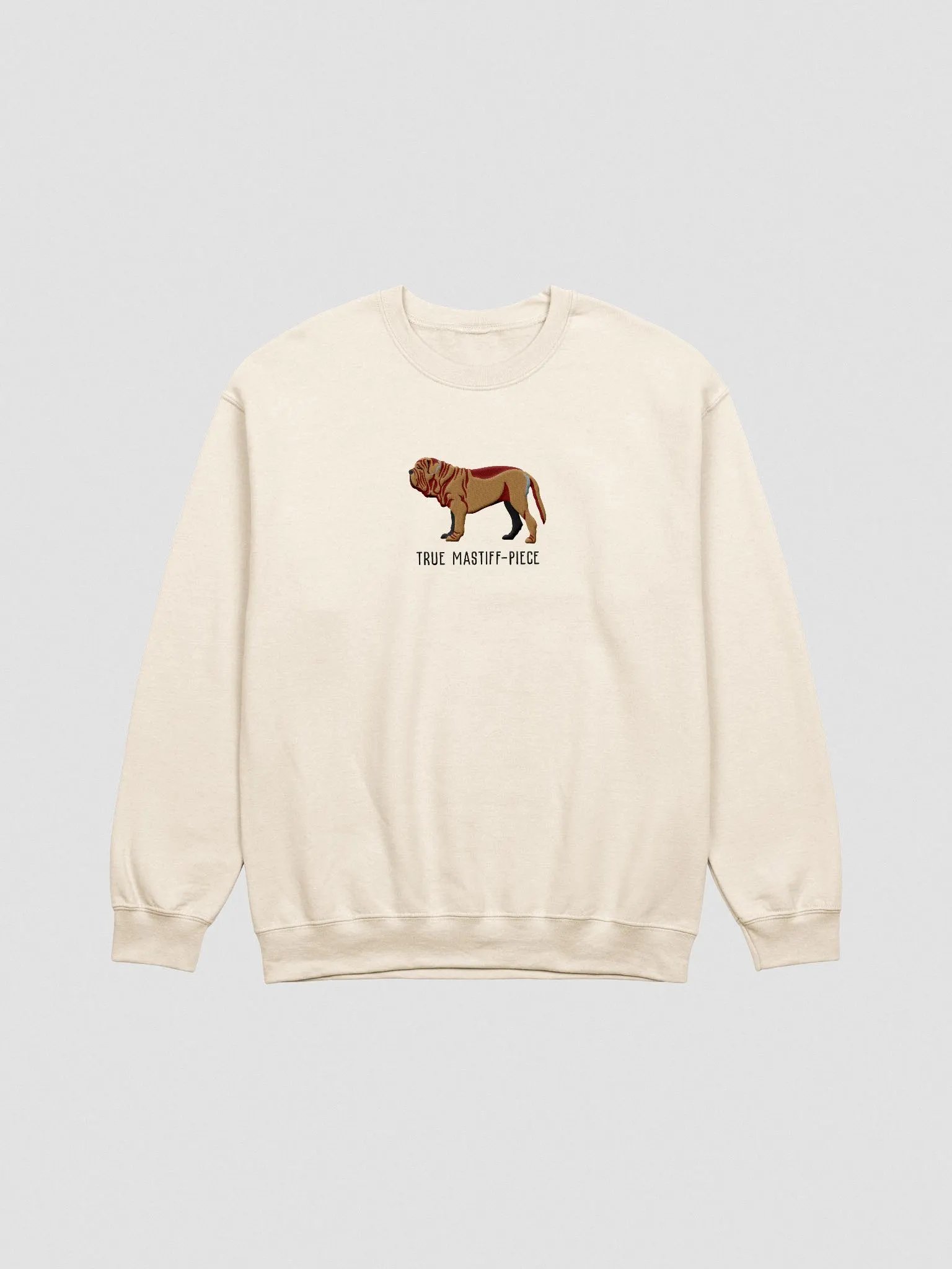 True Mastiff-Piece Sweatshirt (Embroidered) of a Neapolitan Mastiff product image (4)