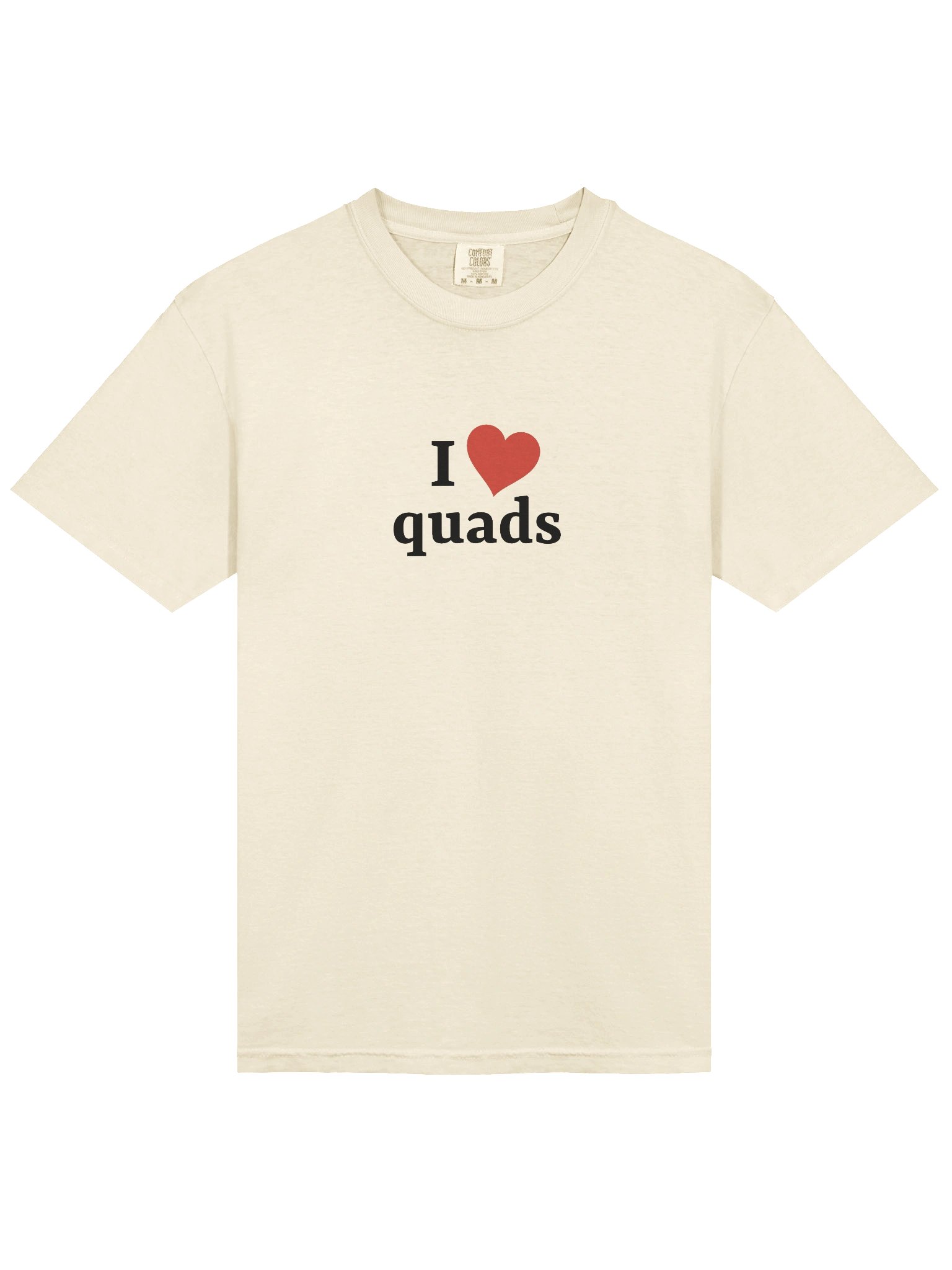 I <3 quads | short sleeve comfort colors t-shirt product image (4)