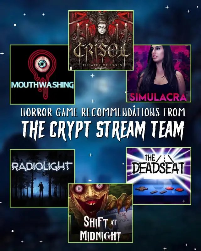 Our horror streamers over at The Crypt have been digging through those deep backlogs and are finding some hidden gems to share with the gaming community.  Let us know in the comments if you have played any of these horror games before! FEATURED CRYPTIES: jayda__b @Amity ✨ twitch streamer  @AgentSushi18  @Cucchiainoo  @JackieBee  @KRISTYNxROSE | Twitch Streamer  Come visit us over on Twitch this Halloween season! 🎃