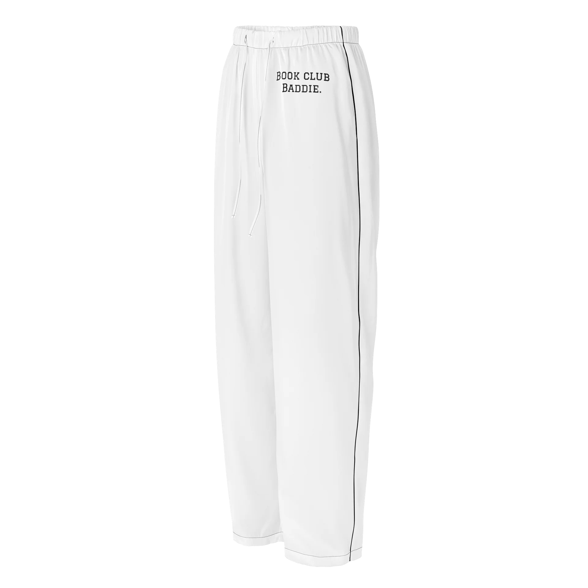 The "Book Club Baddie" Satin PJ Pants product image (1)