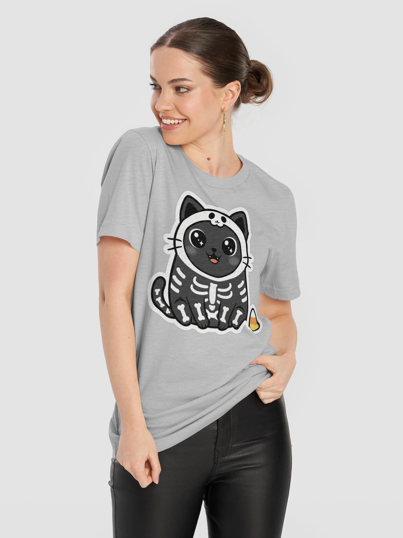 Skeleton Cat Tee product image (108)