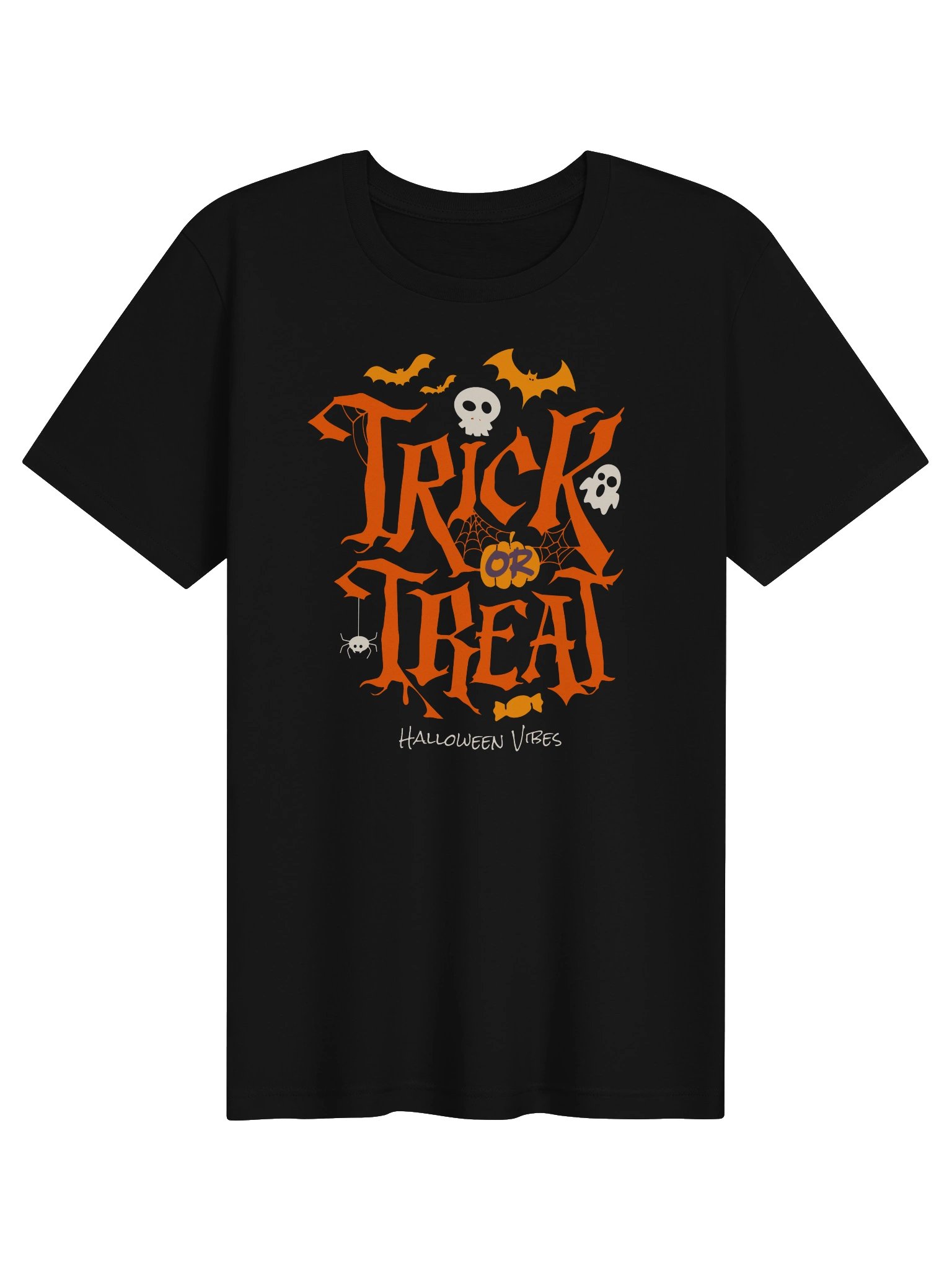 Trick or Treat Halloween Vibes Graphic Tee product image (8)