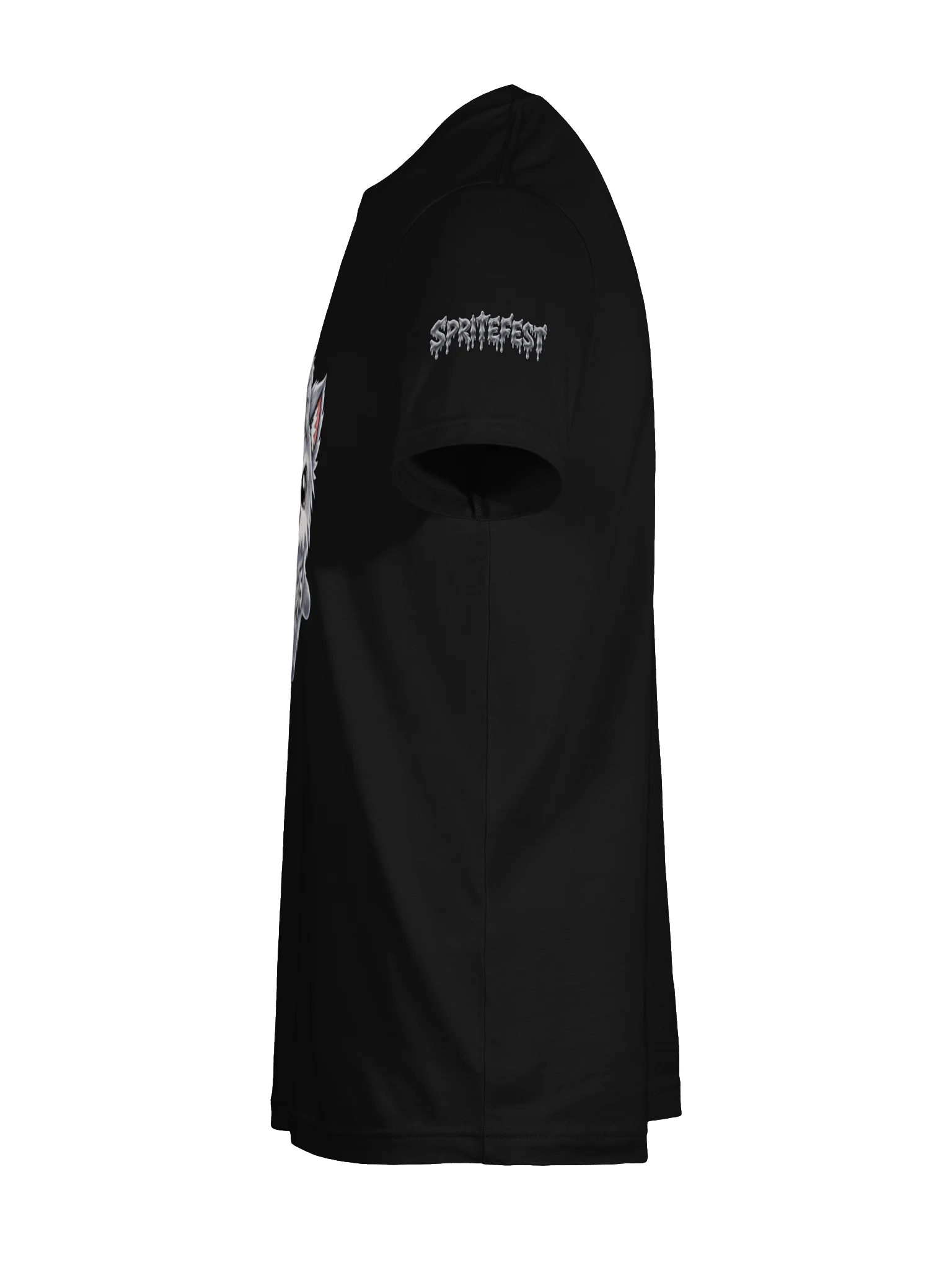 SPRITEFEST "Friendly Wolf" Black ADULT T-Shirt product image (9)