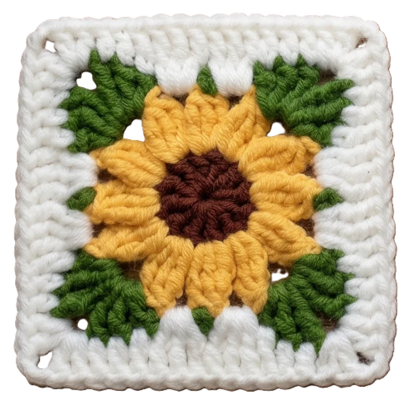 Sunflower Granny Square product image (1)