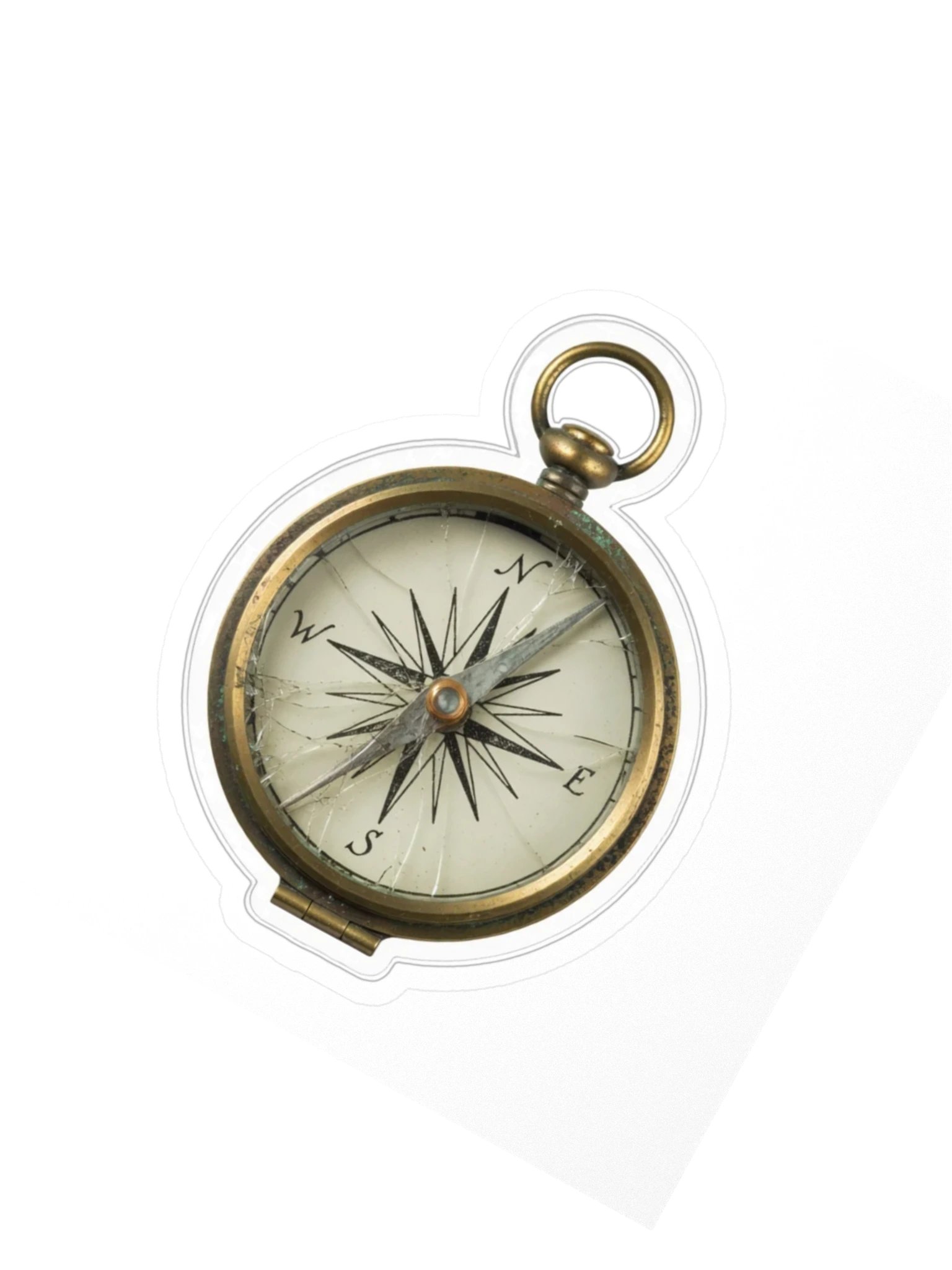 The Hours She Broke — Compass Sticker product image (2)