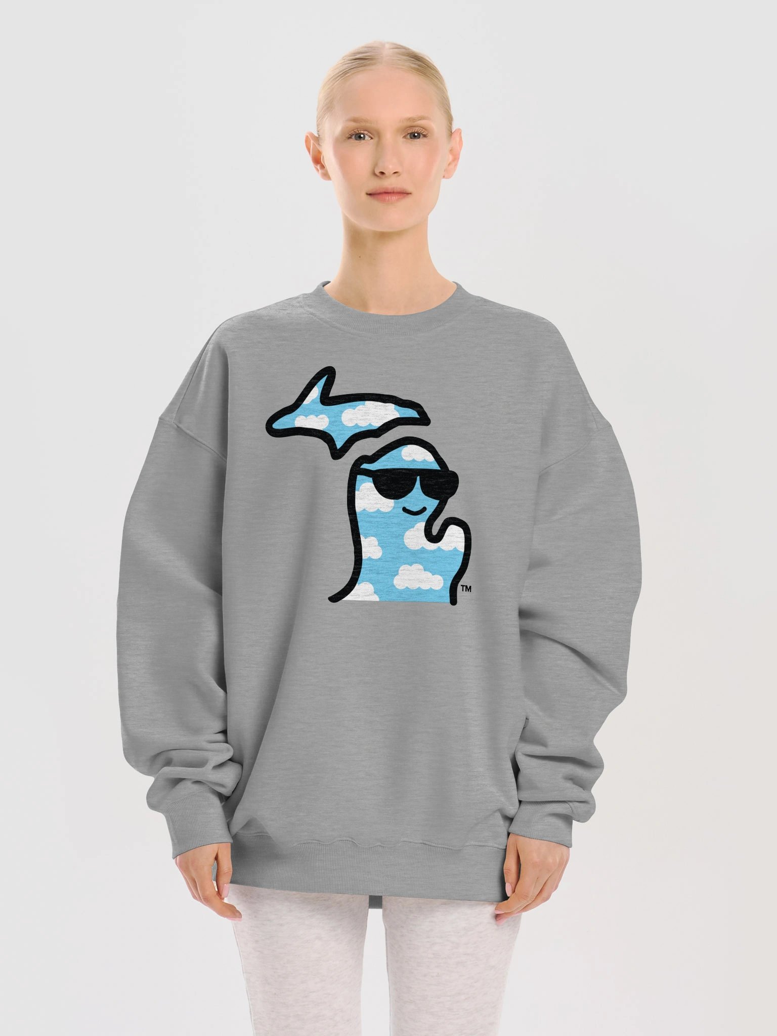 Mich. Clouds Michigan French Terry Cotton Sweatshirt product image (1)
