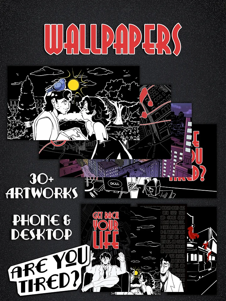 Are You Tired Wallpaper Pack product image (1)