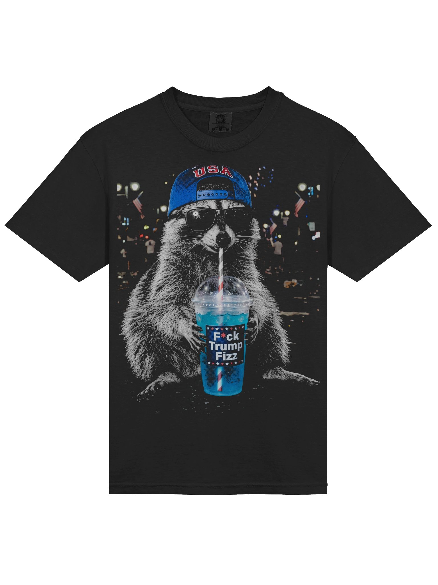 Funny Racoon Meme USA 250th Birthday, F*ck Trump product image (11)