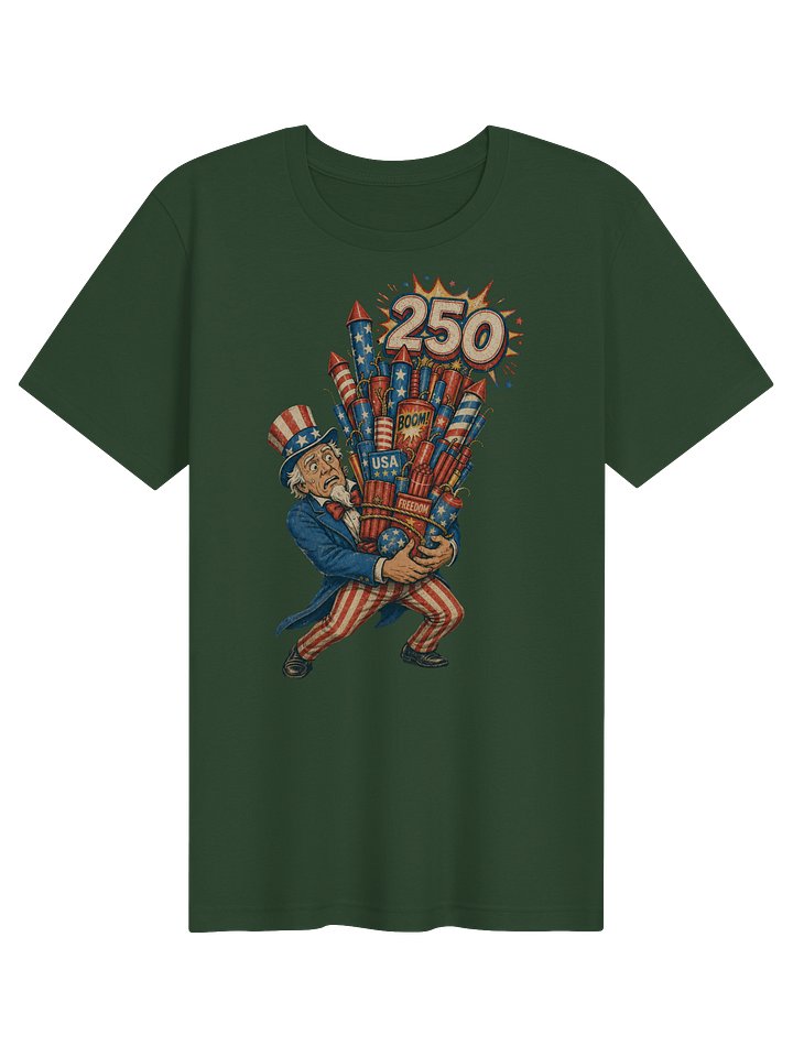Uncle Sam USA 250 Fireworks Tee | USA T-Shirt product image (21)