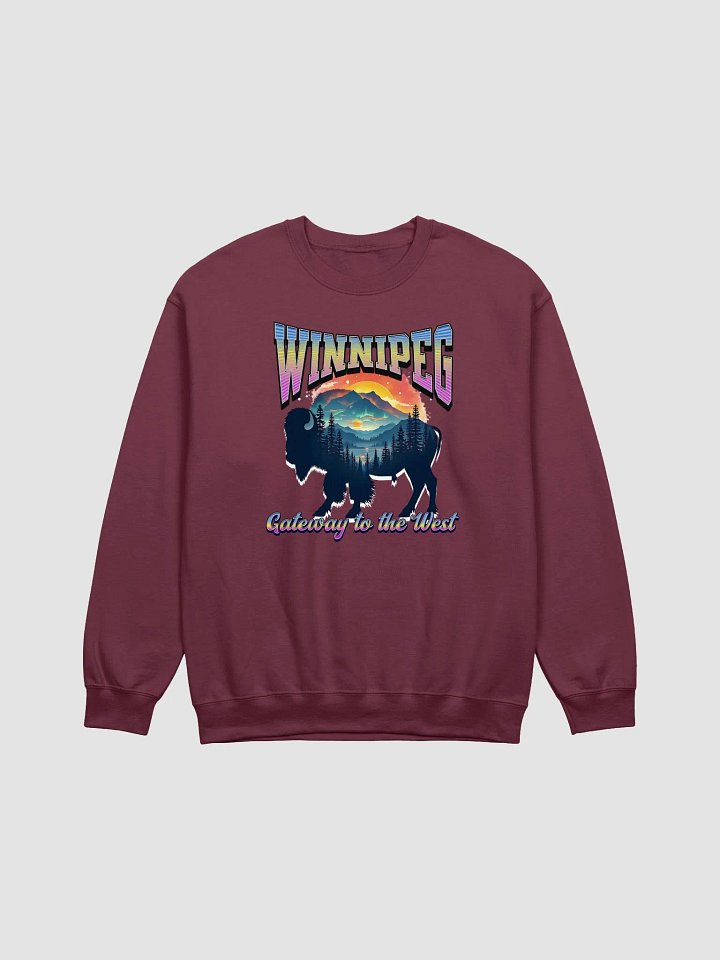 Winnipeg Gateway To The West Bison Landscape Crewneck product image (11)