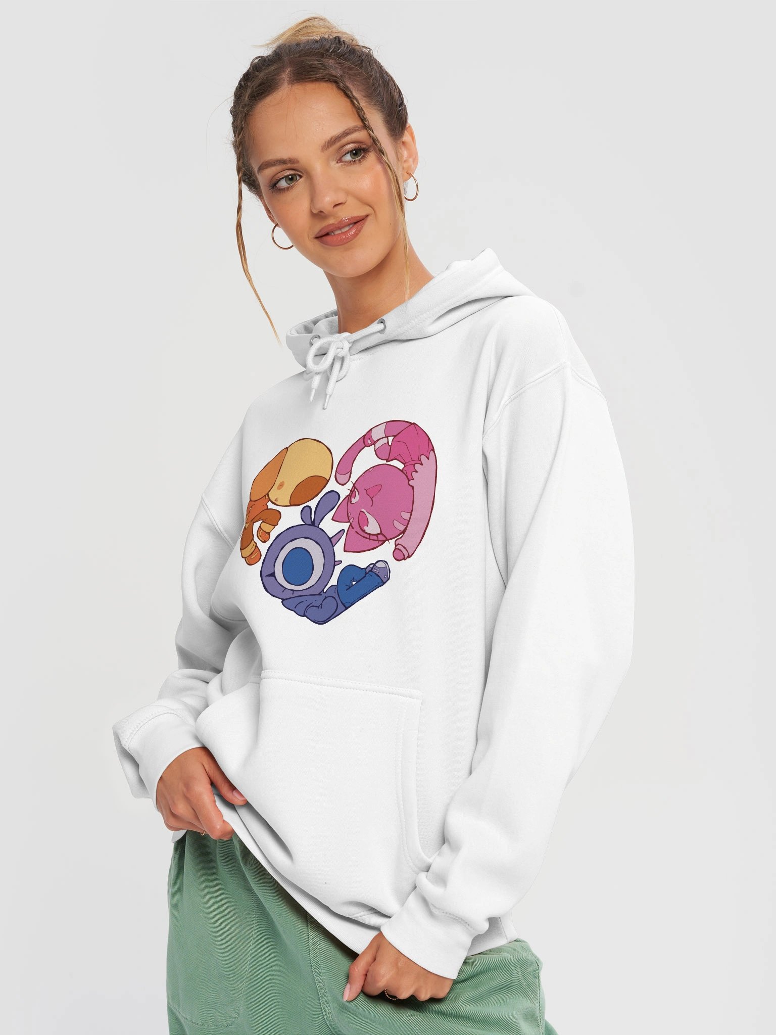 CatBirdDog Heart Hoodie product image (12)