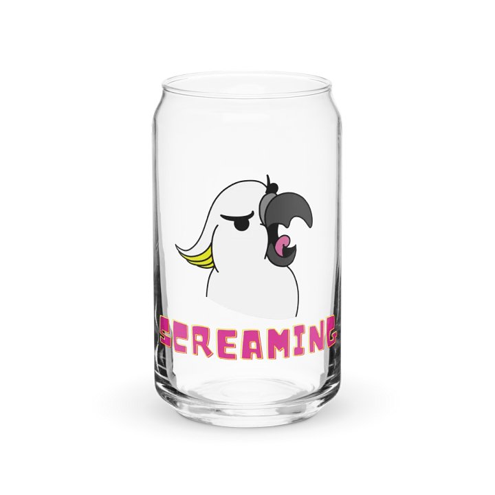 Screaming Cockatoo Can-Shaped Glass product image (1)