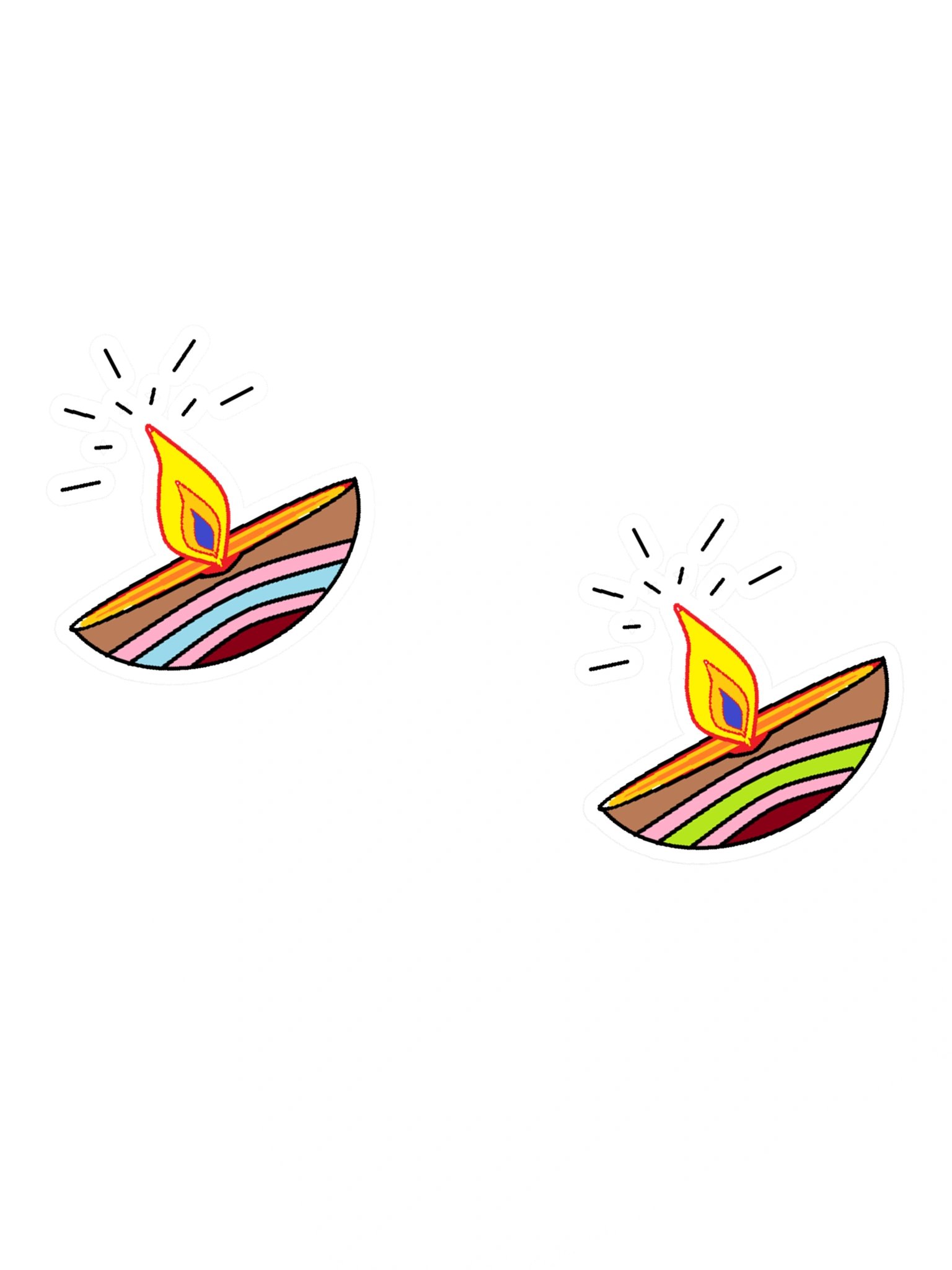 Ethereal Flames Sticker Sheet Set product image (1)