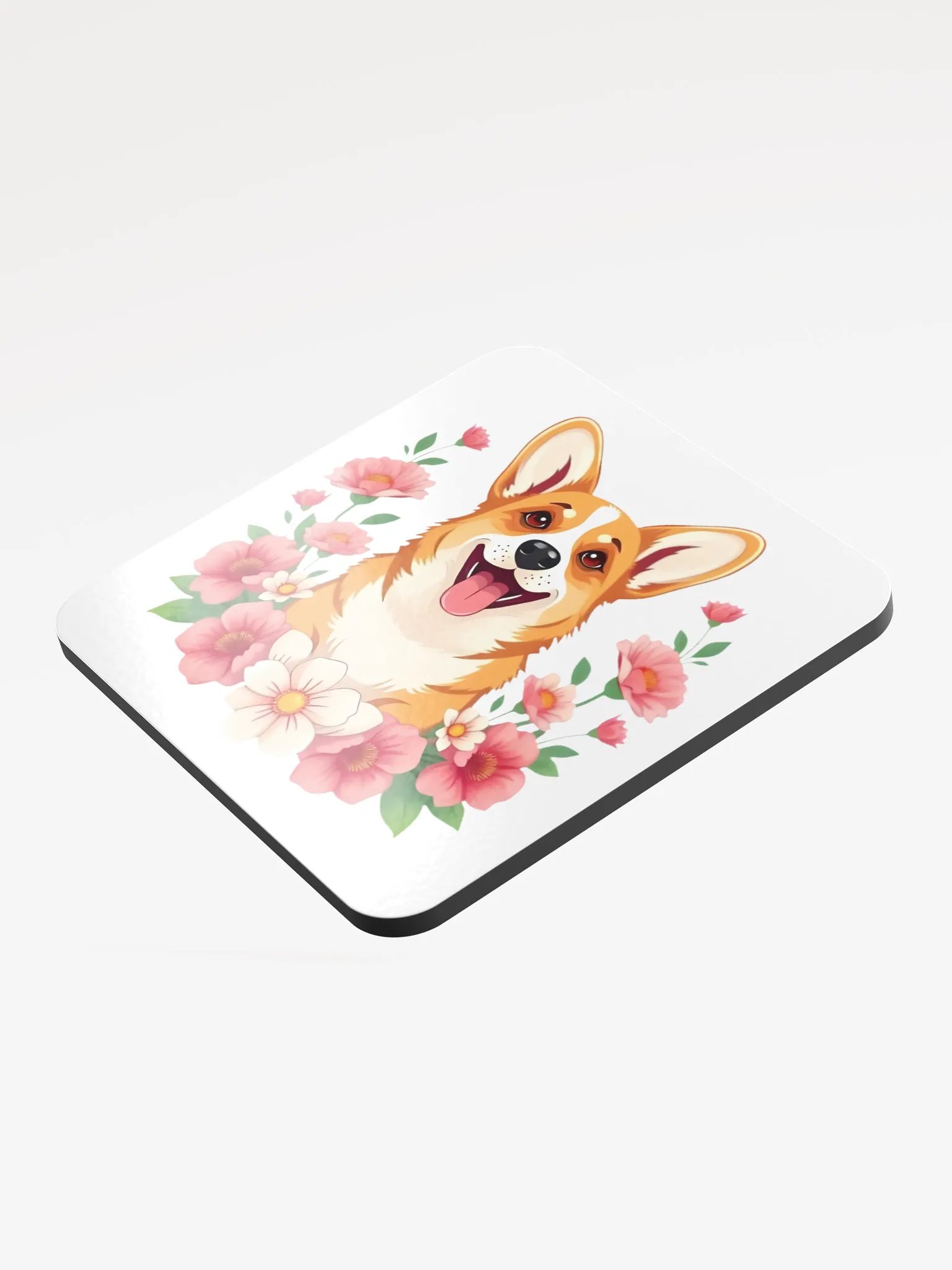 Floral Corgi Cork Coaster product image (3)