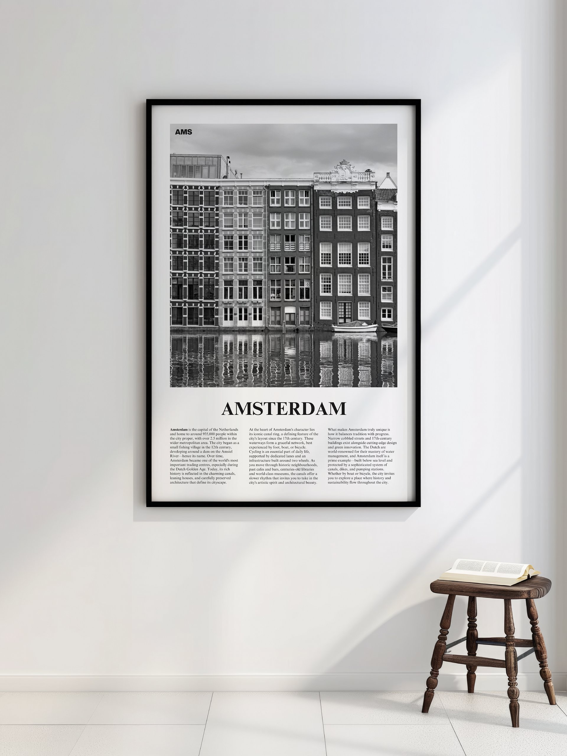 Amsterdam 01 Newspaper Poster | Framed product image (2)