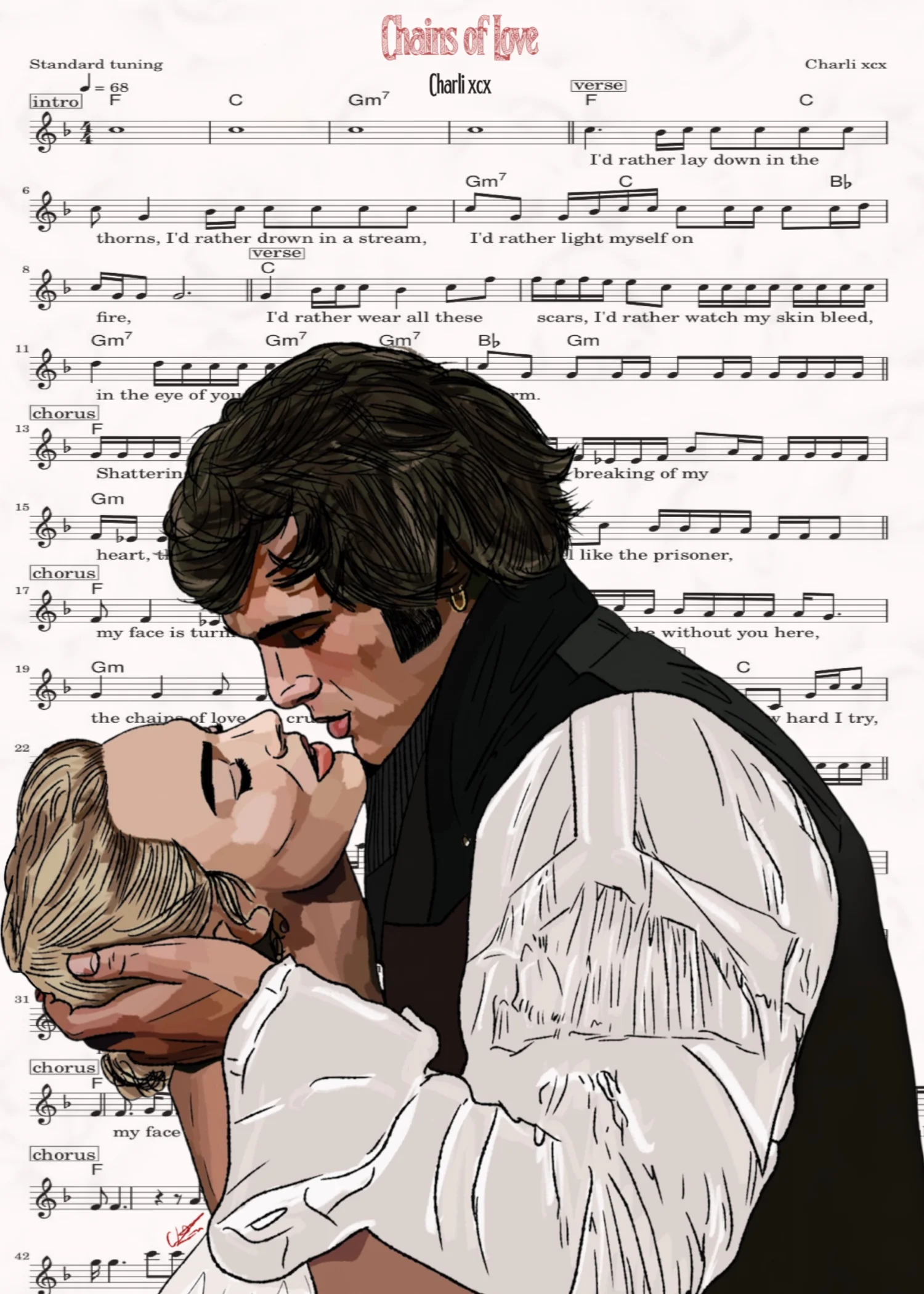 Chains of Love Sheet Music & Art Print product image (1)