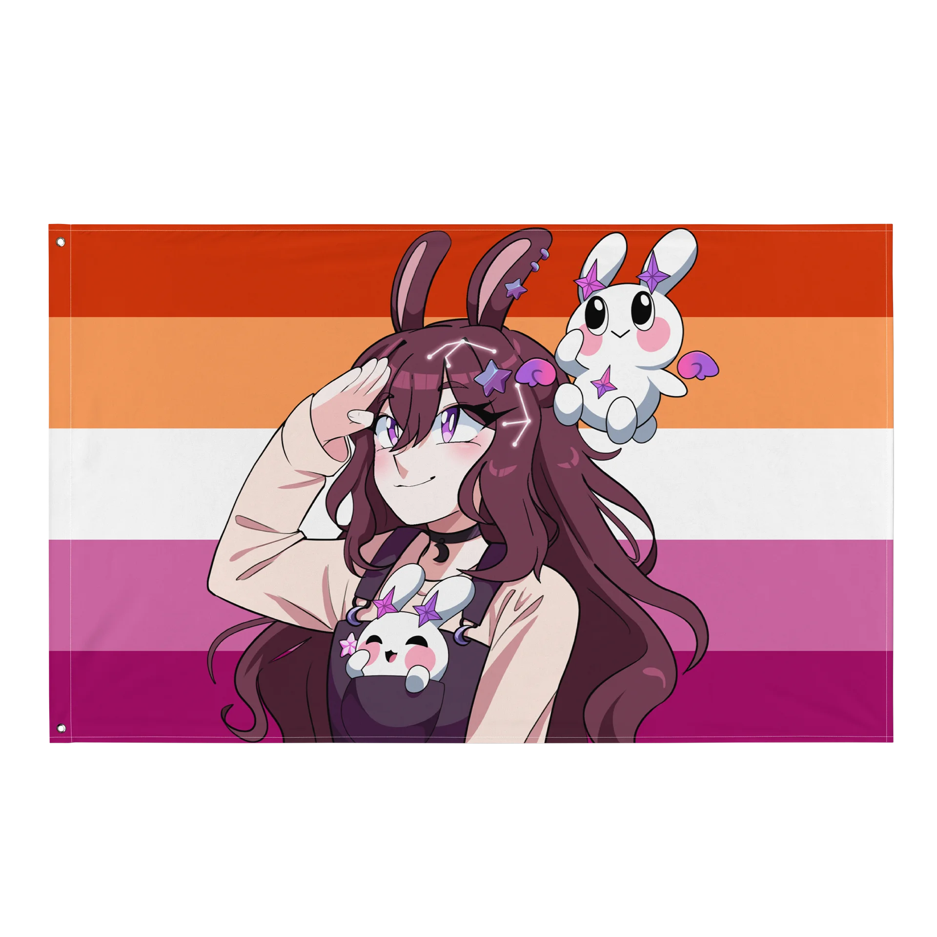 Lesbian Pride Flag - featuring Yuwuna and Mellow! product image (1)