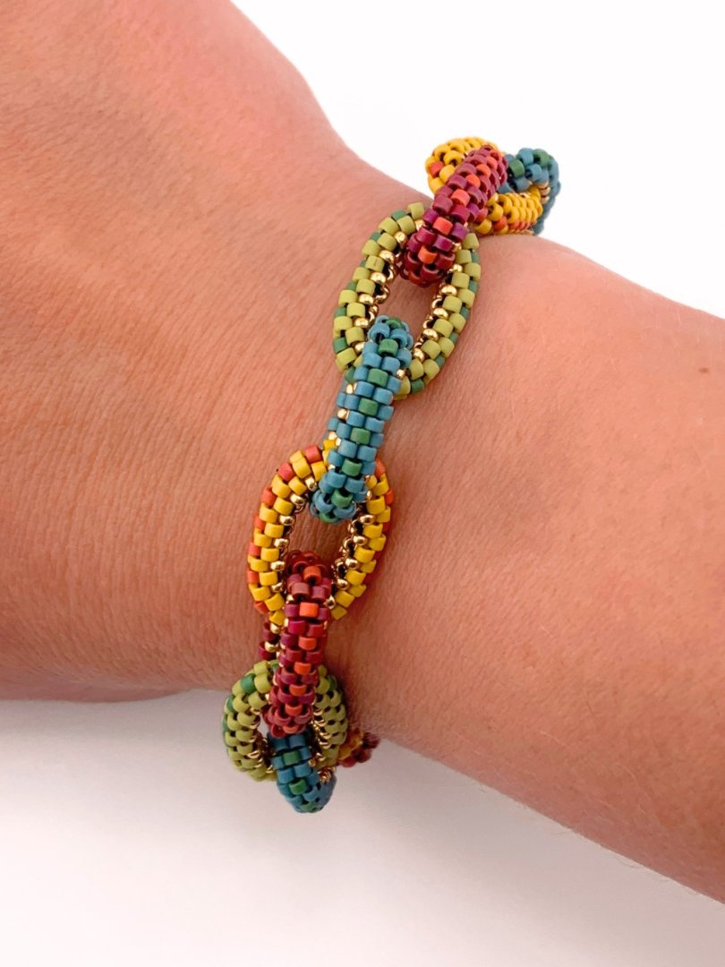 Beading Pattern - Delica Links Bangle Bracelet product image (1)