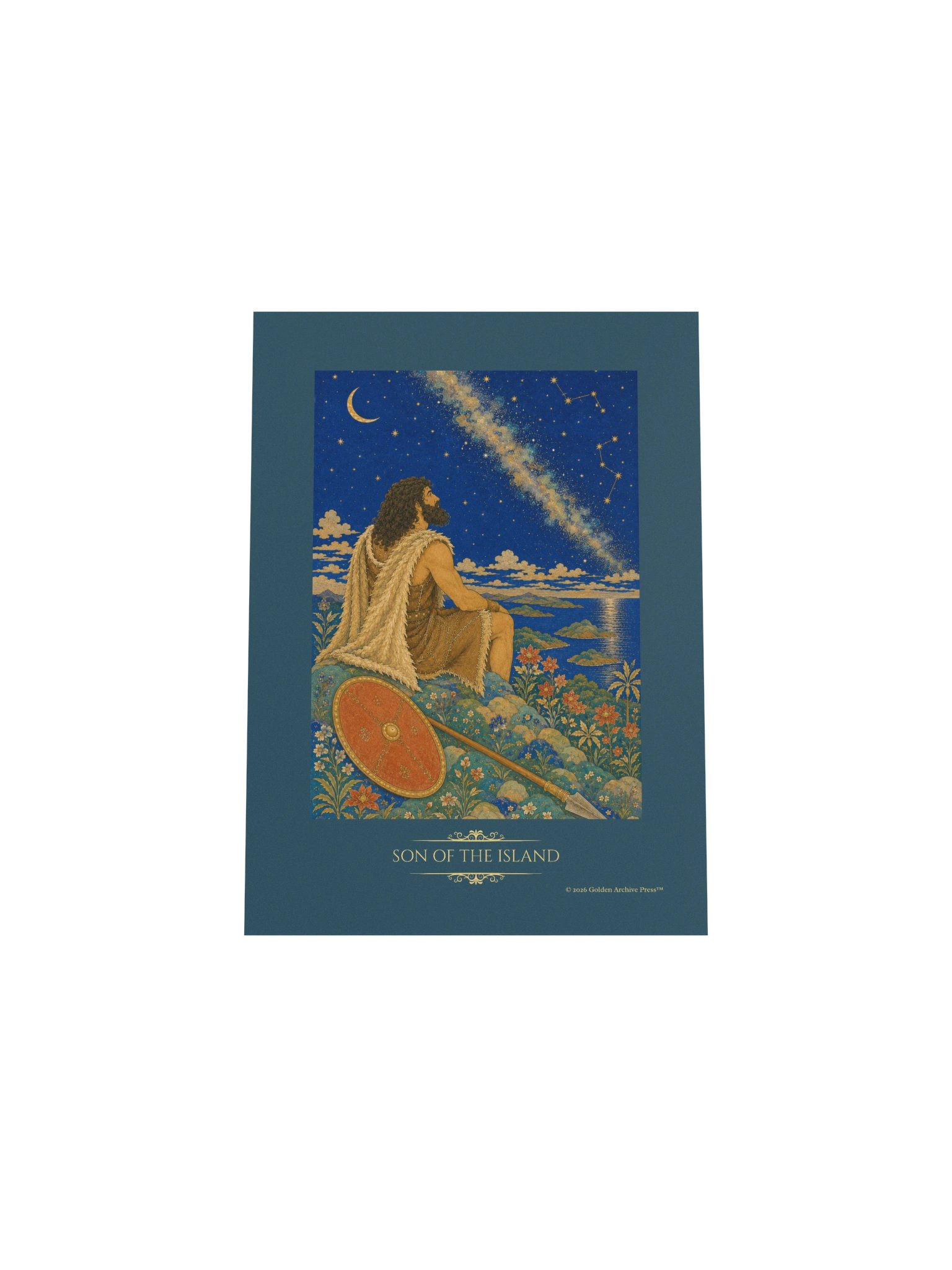 Son of the Island — Miniature Art Print (Man and Stars) product image (31)