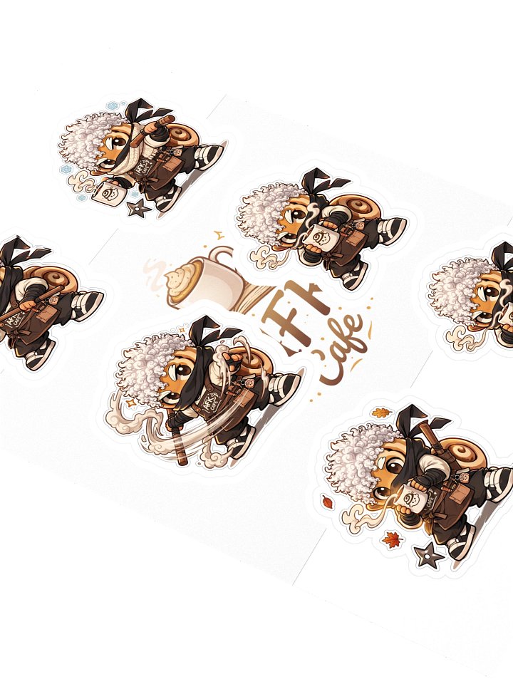 AFK Cafe | Cinnobi Sticker Sheet 🥷☕ product image (2)