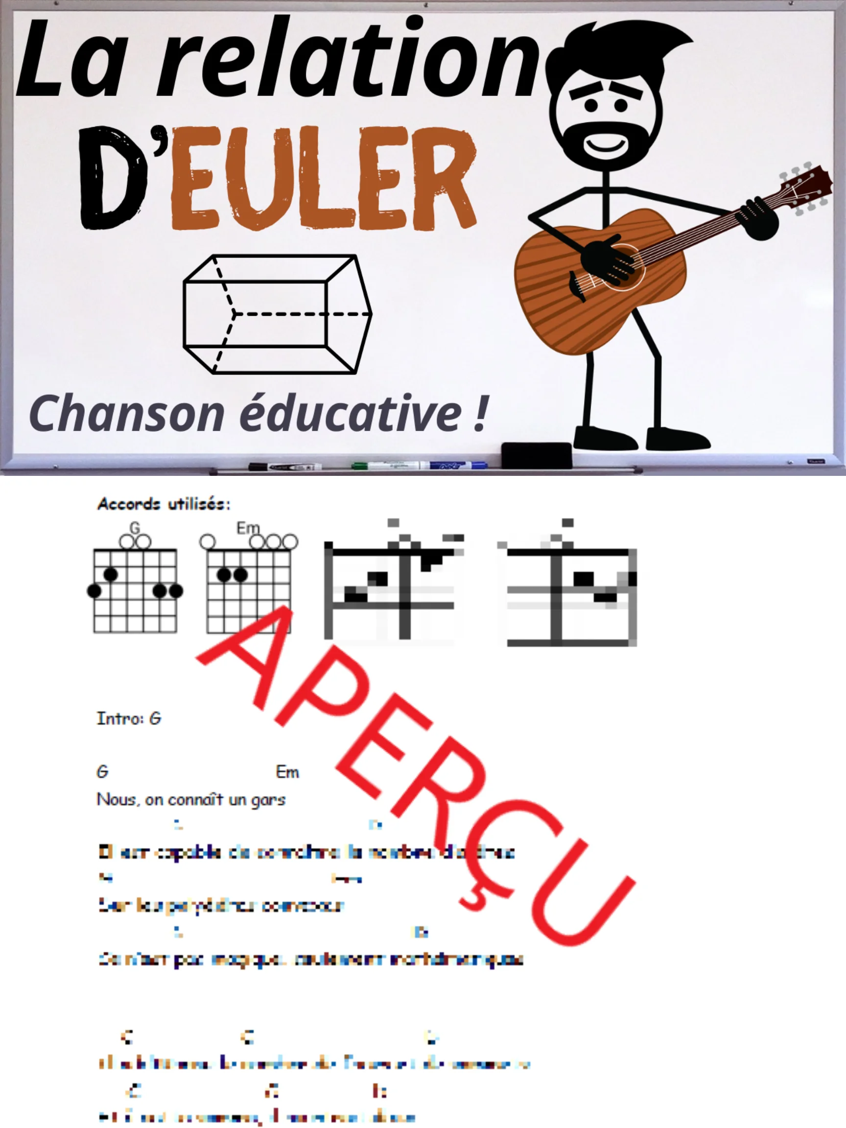 La relation d'Euler - Accords de guitare product image (1)