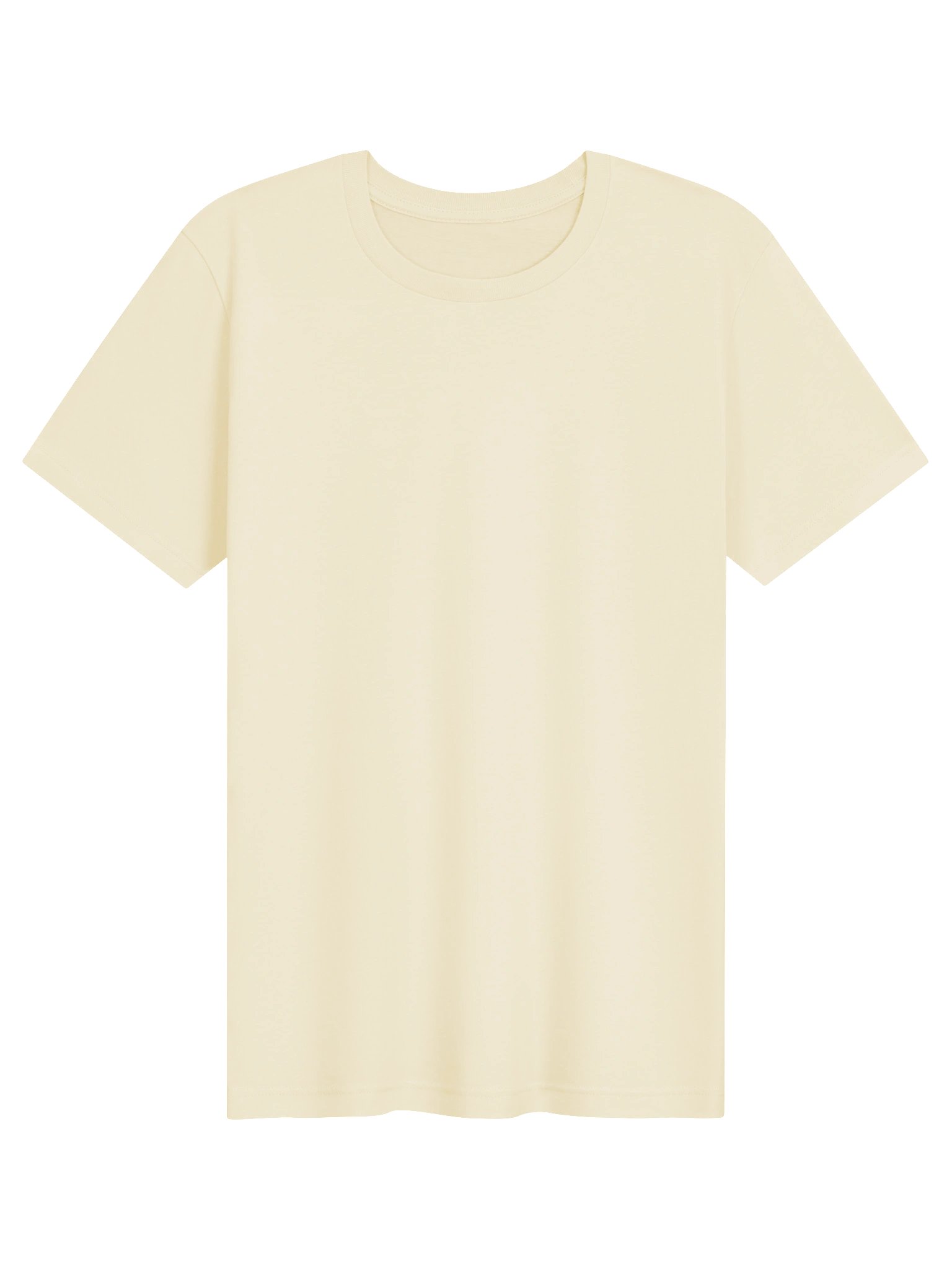 Shoulder Monogram Crew Tee — Natural & White product image (2)