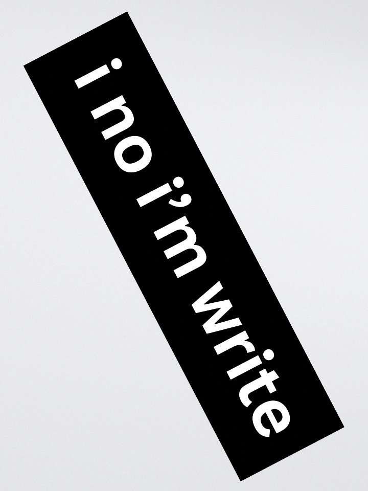 i no i'm write sticker product image (2)