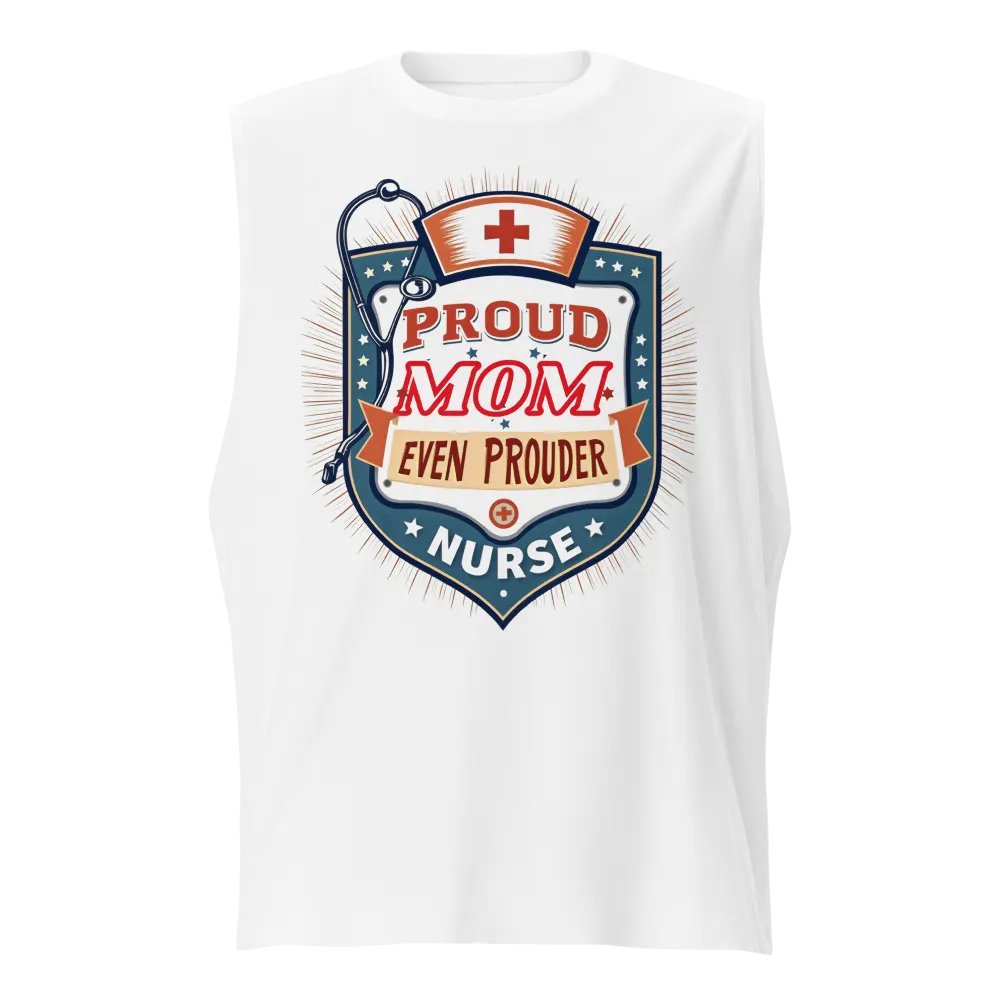 Proud Mom Nurse Shield Muscle Tank product image (5)