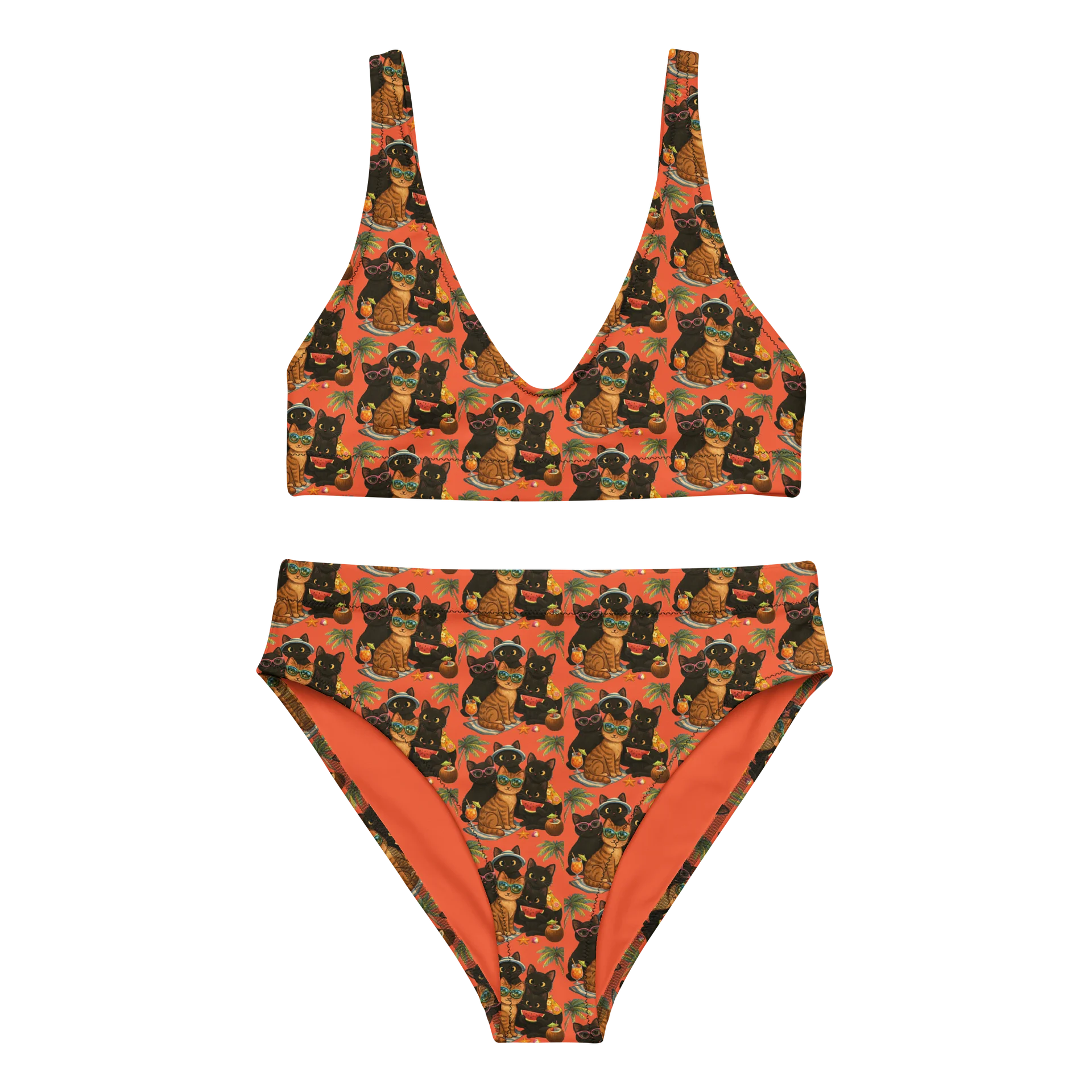 Cat brigade High-Waisted Bikini Set product image (1)