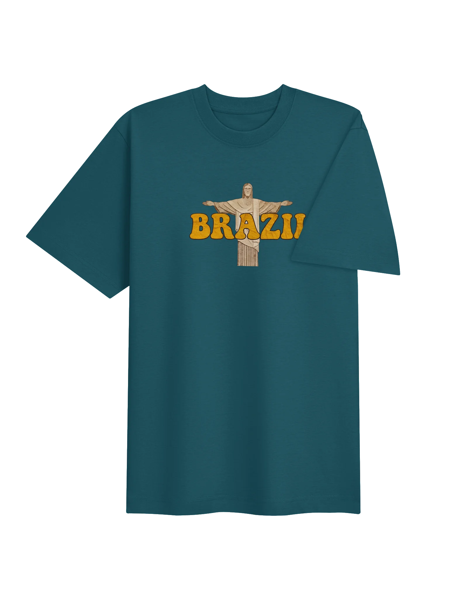 Brazil Christ the Redeemer Heavyweight T-Shirt – Vintage Brazilian Travel Tee product image (18)