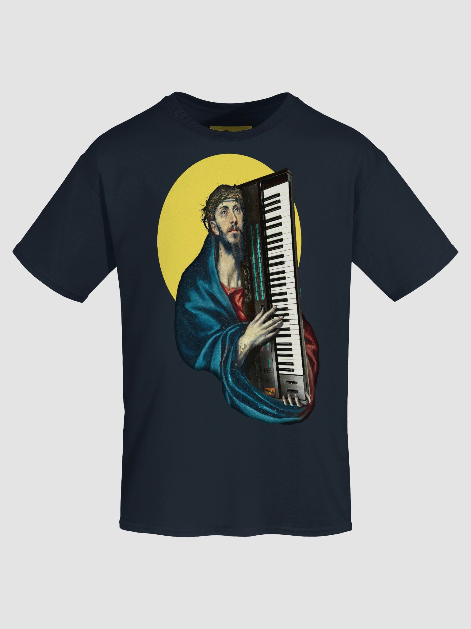 Christ Carrying the d-x-7 , EDM Tecno Unisex t-shirt product image (7)