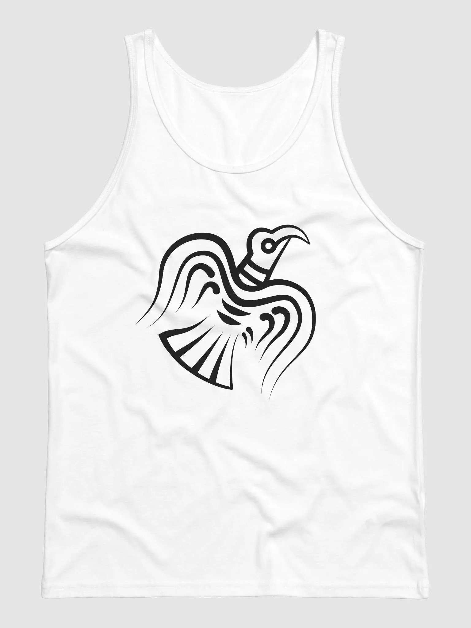 Viking Raven Men's Tank Top White product image (1)