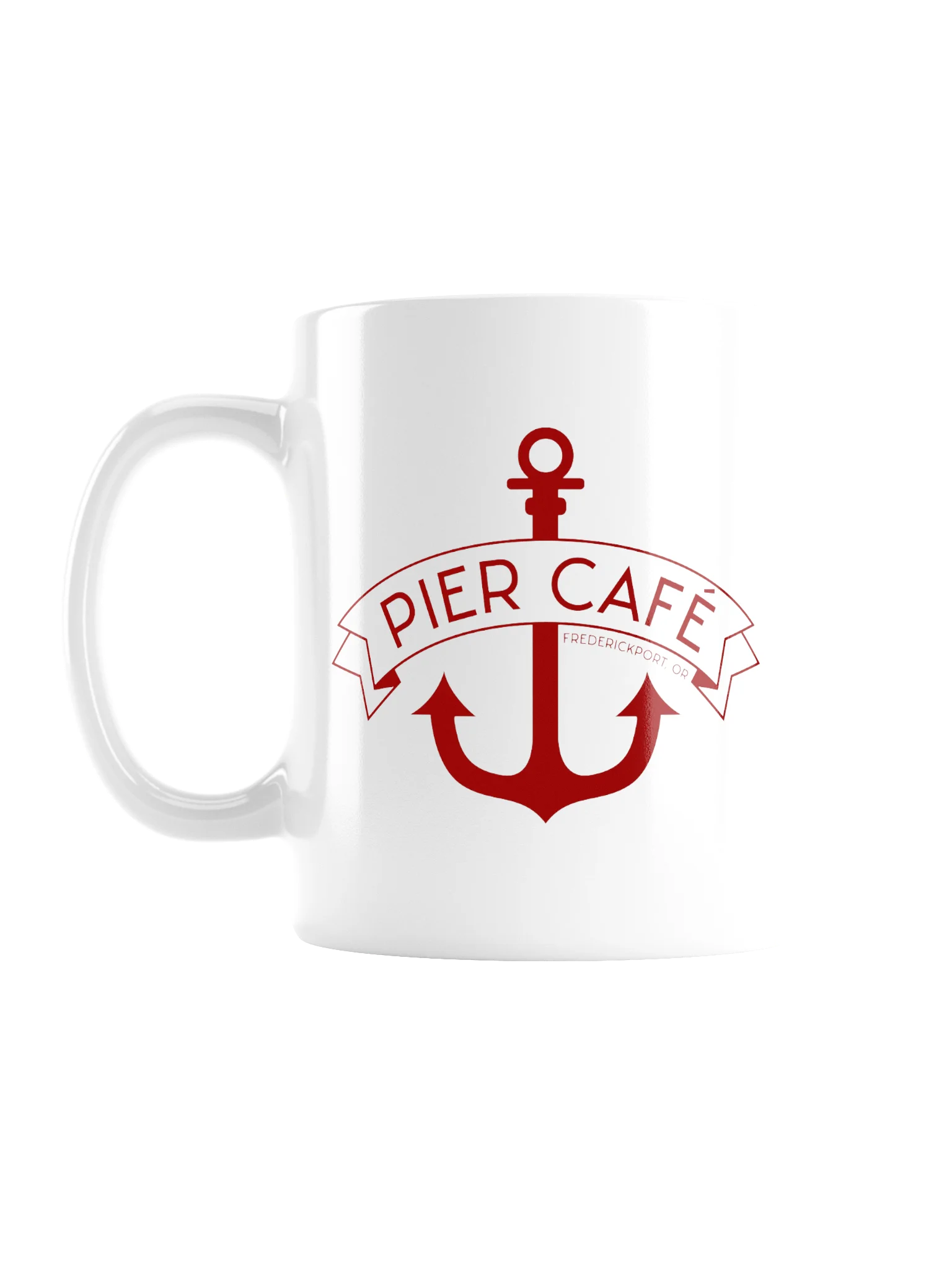 Pier Cafe Red Coffee Mug product image (1)