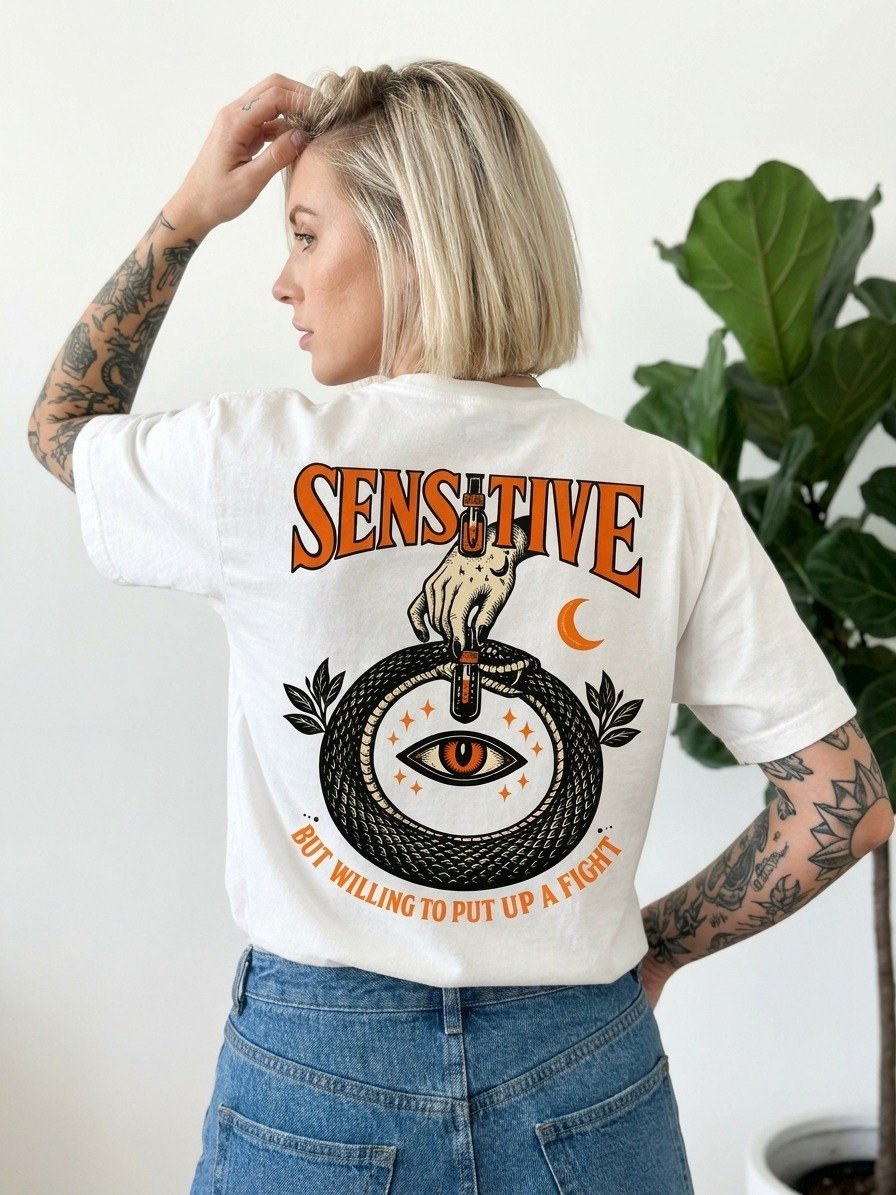 Awake Sensitive Eye and Stars Graphic Tee product image (3)