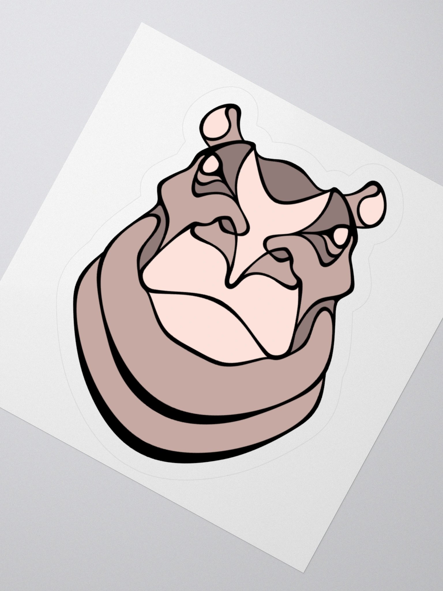 Mighty Hippo - Small/Medium Kiss Cut Sticker product image (2)