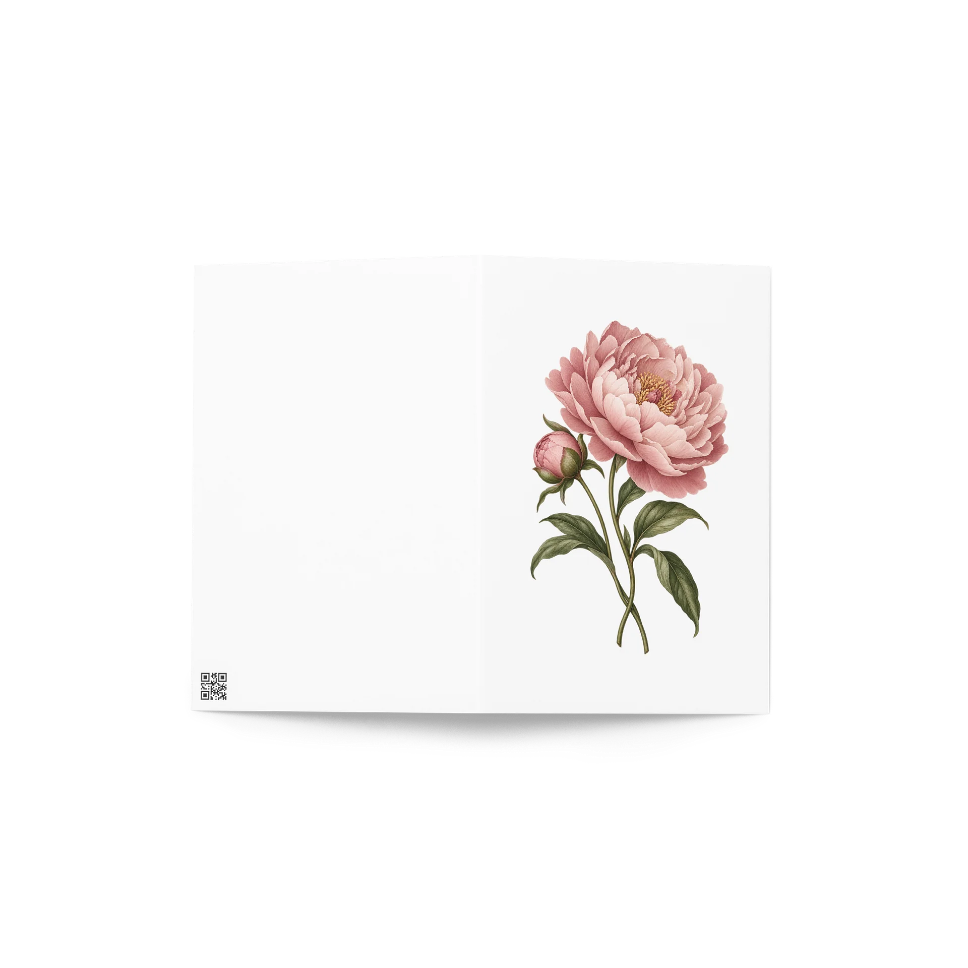 Blush Peony | Blank Botanical Greeting Card product image (4)