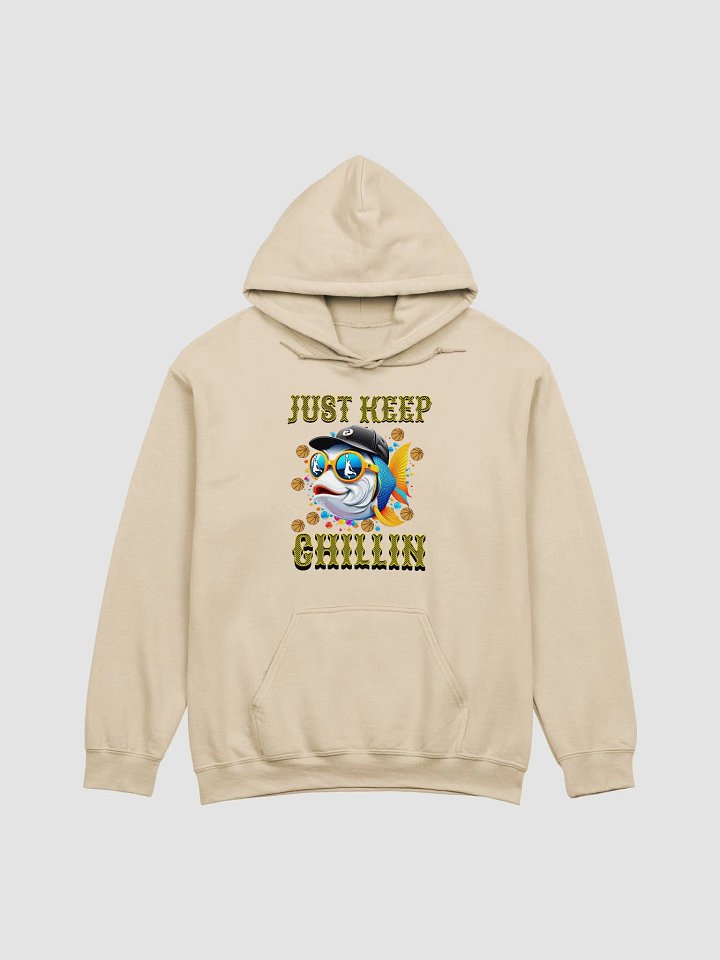 Just Keep Chillin Basketball Fish Vibes Hoodie product image (19)
