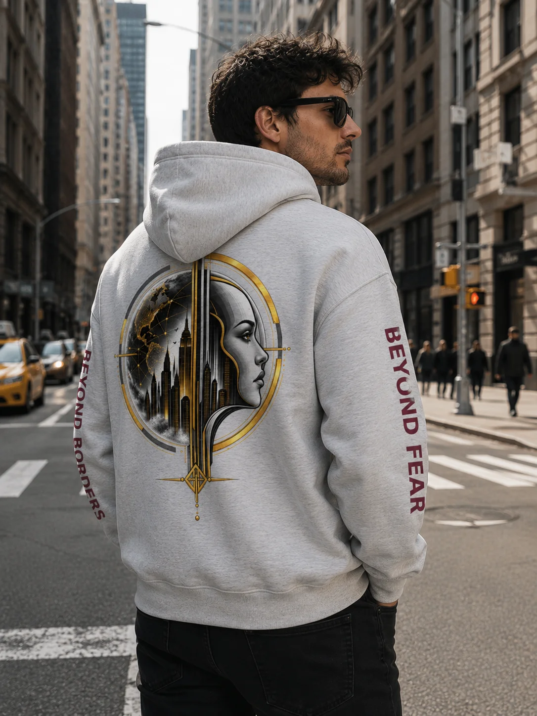A Single Cry Against the Crowd™ — Signature Heavyweight French Terry Hoodie | Grey Edition product image (8)