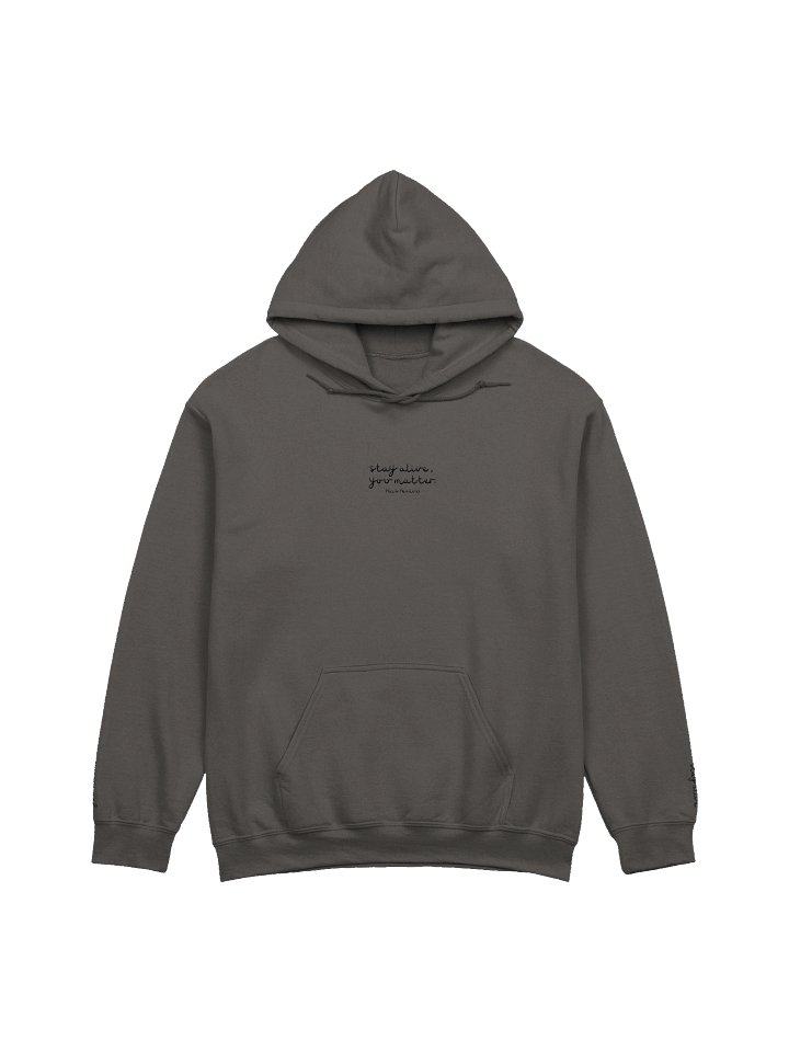 Stay Alive, You Matter Hoodie [Black Letters] product image (2)