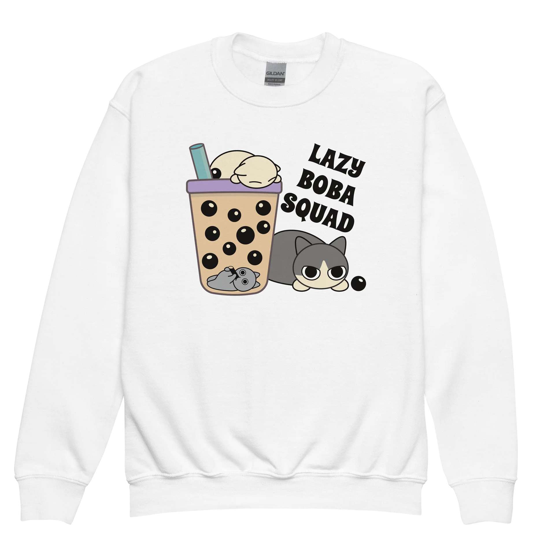 Boba Cat - Unisex Youth Sweatshirt product image (3)