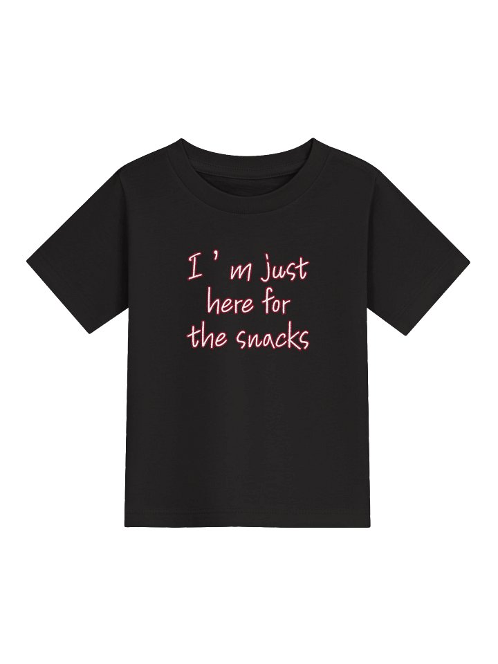 I’m Just Here for the Snacks Baby Tee product image (1)