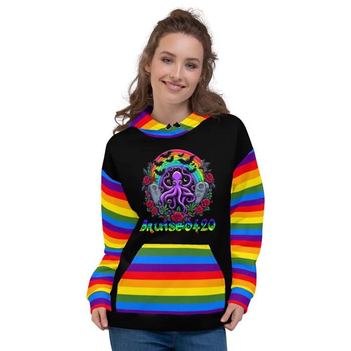 Gothic Octopus Dream All-Over Hoodie product image (2)
