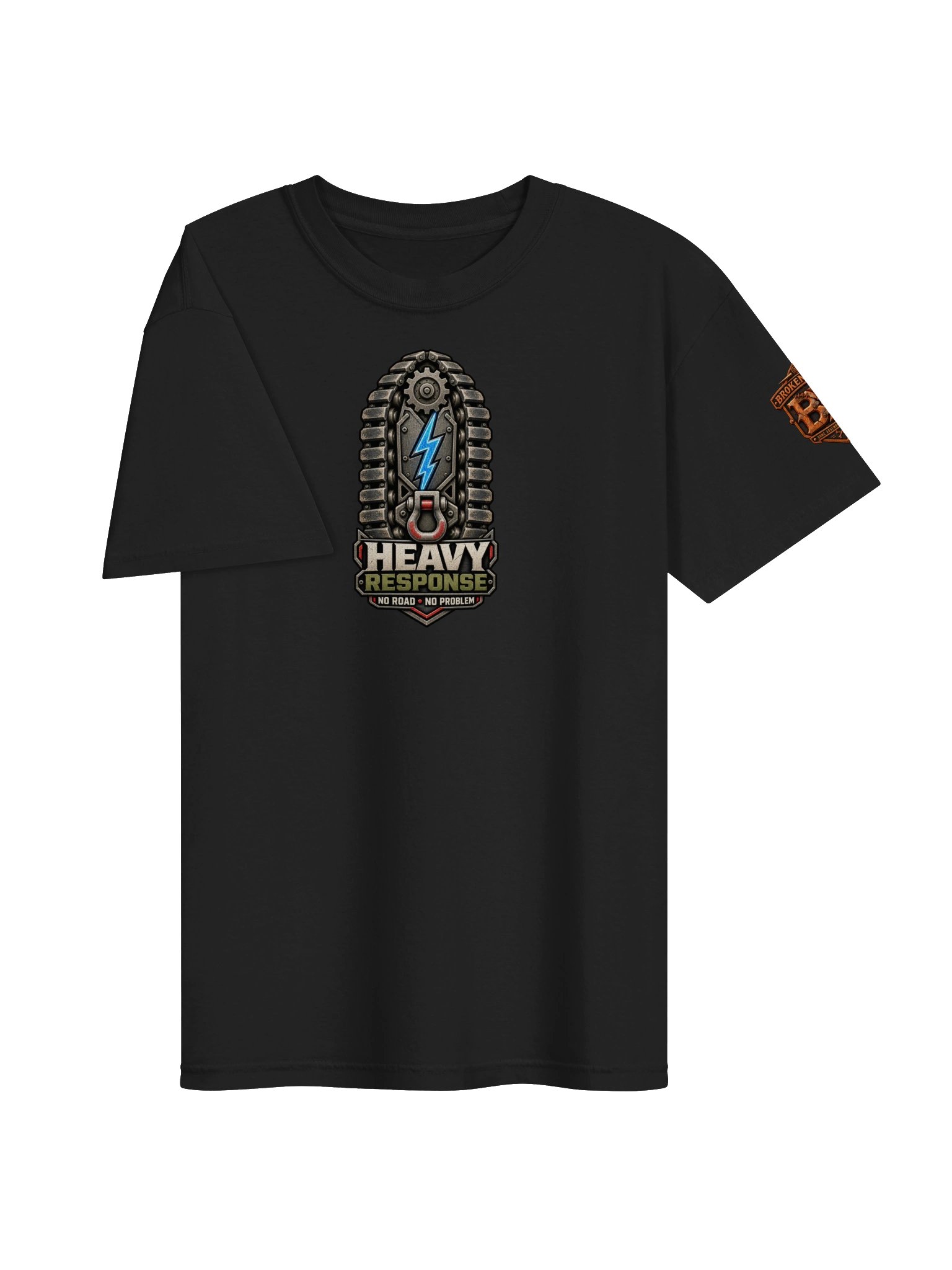Armored Rescue Shirt — Heavy Response “No Road, No Problem” Tee | Flat Out Broken™ product image (5)