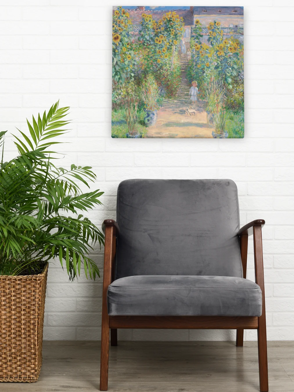 The Artist's Garden at Vétheuil (Claude Monet) Canvas product image (2)