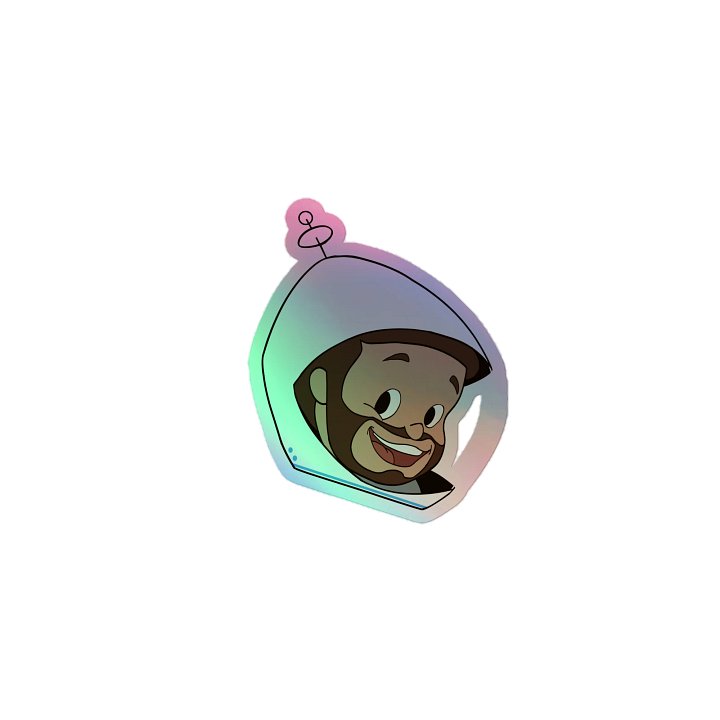 Toon Head Holographic Sticker product image (1)